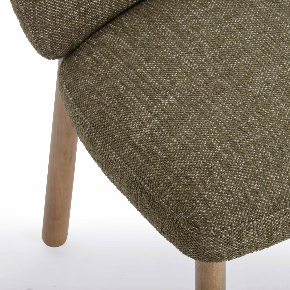 Foxy Olive Green Performance Textured Fabric Dining Chair by TOV Furniture – photo 6 of 7