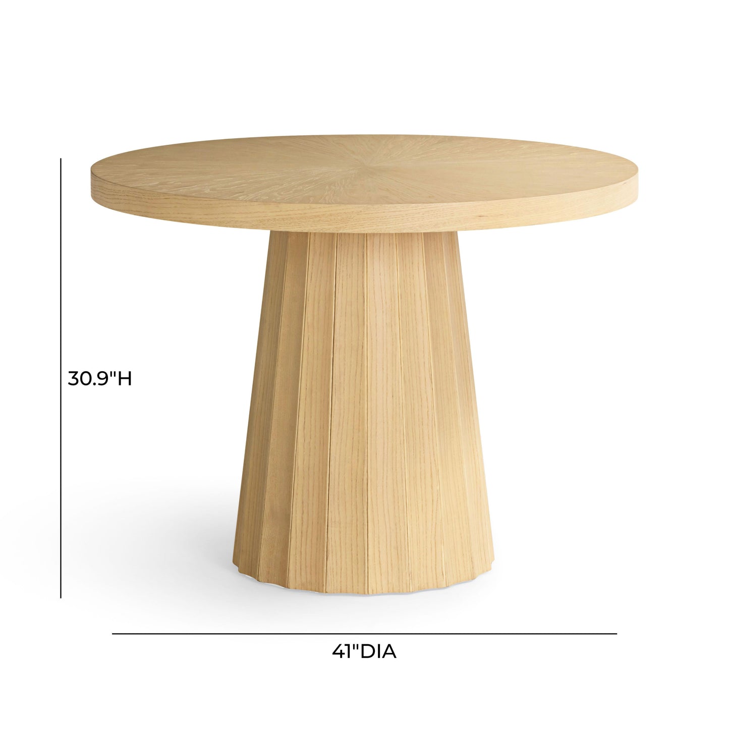 Meri Natural Round Dining Table 41 56 by TOV D54503