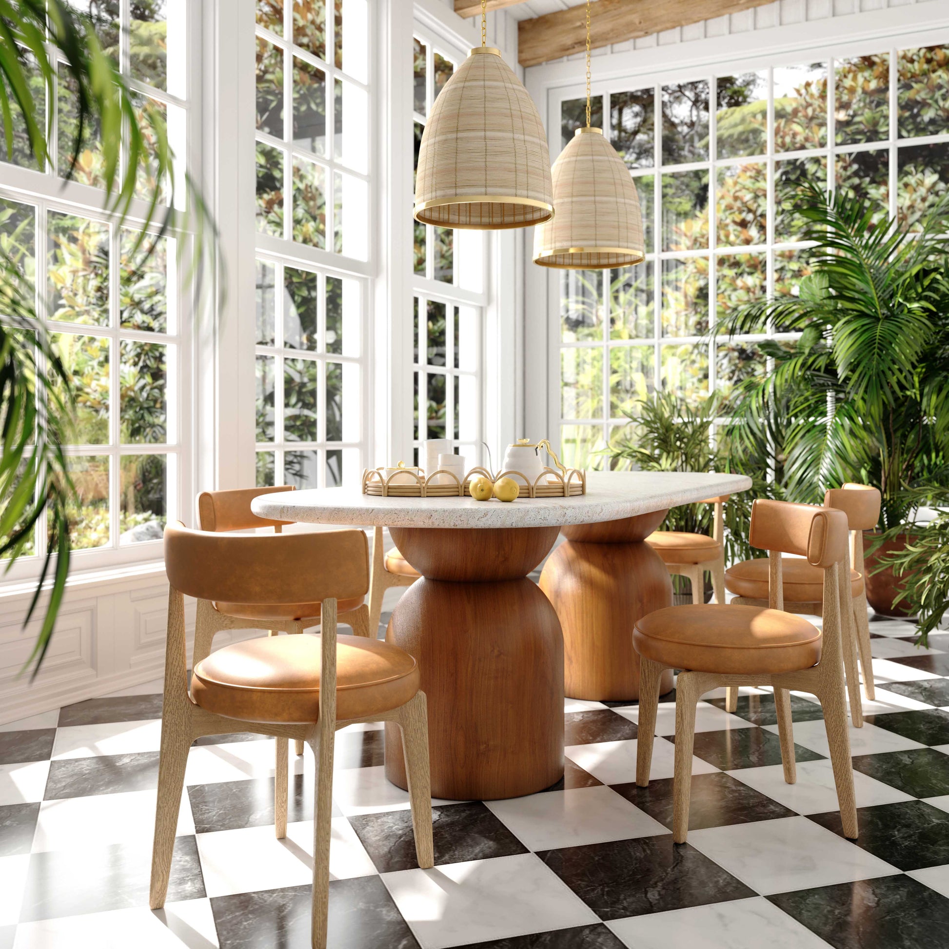 Nikita Performance Vegan Leather Dining Chair by TOV D54462