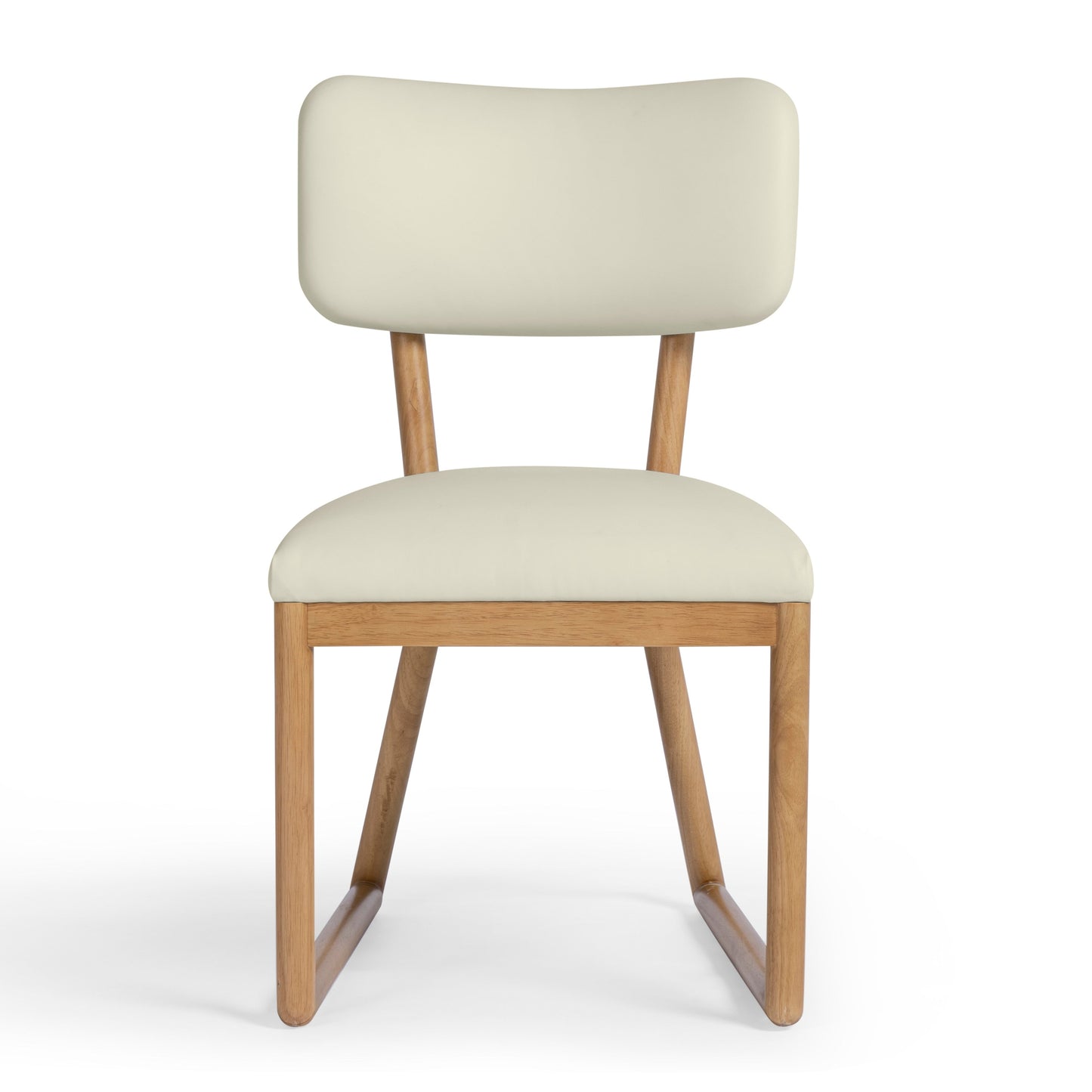 Bobbie Cream Contract-Grade Vegan Leather Dining Chair Cream by Tov Furniture