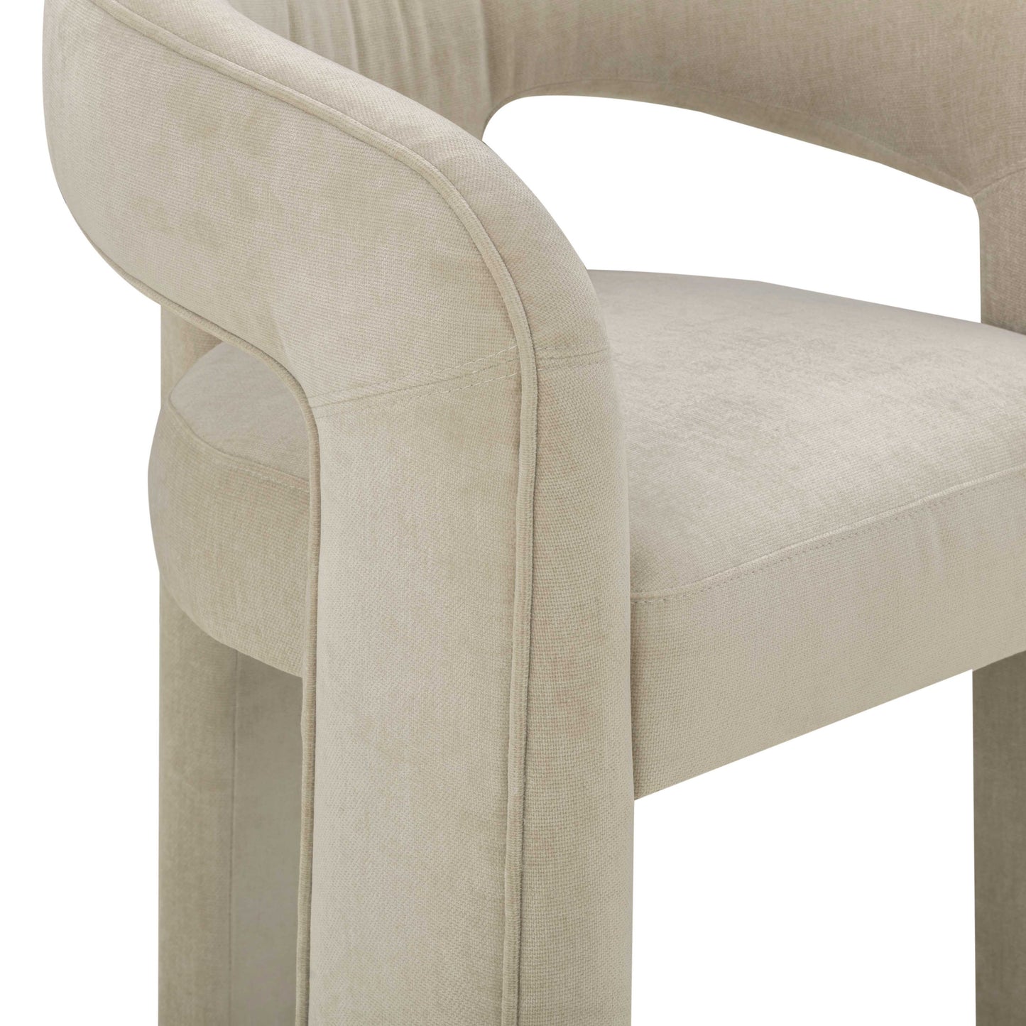 Malone Performance Chenille Dining Chair Taupe by Tov Furniture