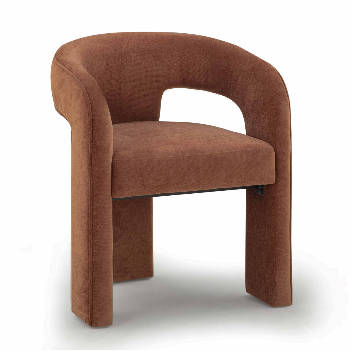 Malone Rust Red Performance Chenille Dining Chair by TOV Furniture – photo 3 of 7