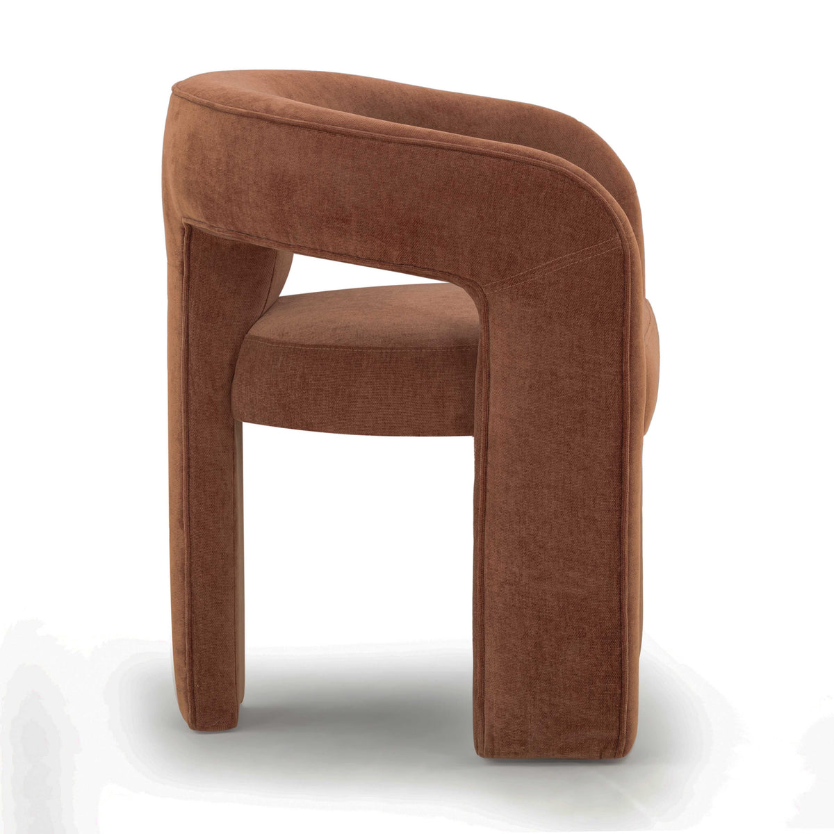 Malone Rust Red Performance Chenille Dining Chair by TOV Furniture – photo 4 of 7