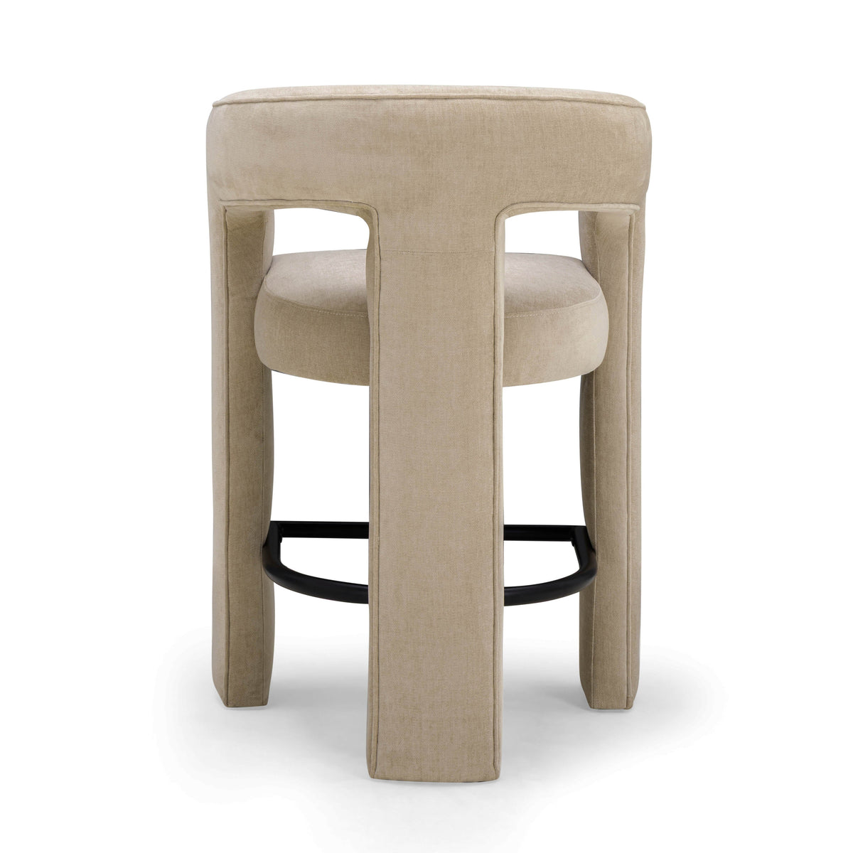Malone Taupe Performance Chenille Counter Stool by TOV Furniture – photo 5 of 8