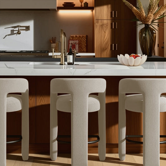 Malone Performance Chenille Stool by TOV Furniture – several options shown