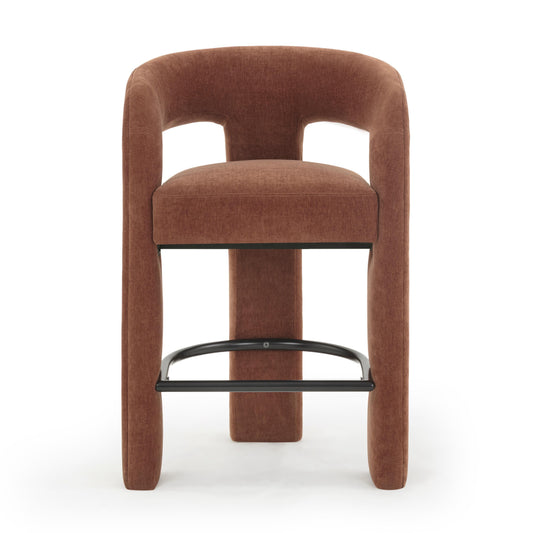 Malone Performance Chenille Stool by TOV D54518