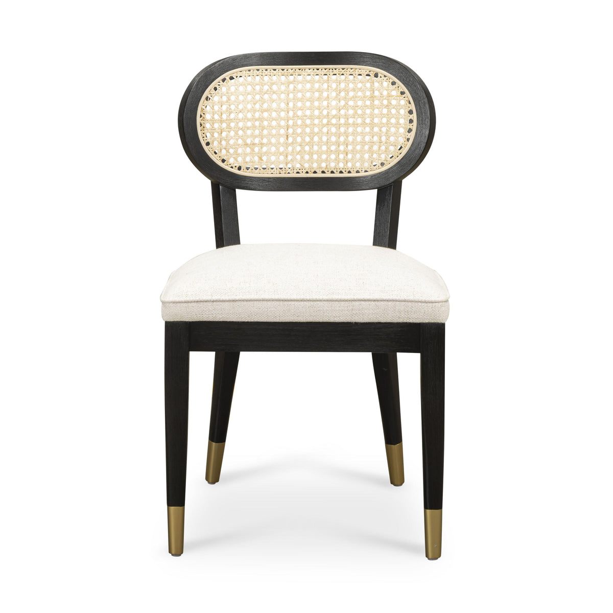 Cosette Black Dining Chair in Cream Performance Linen by TOV Furniture – photo 3 of 8