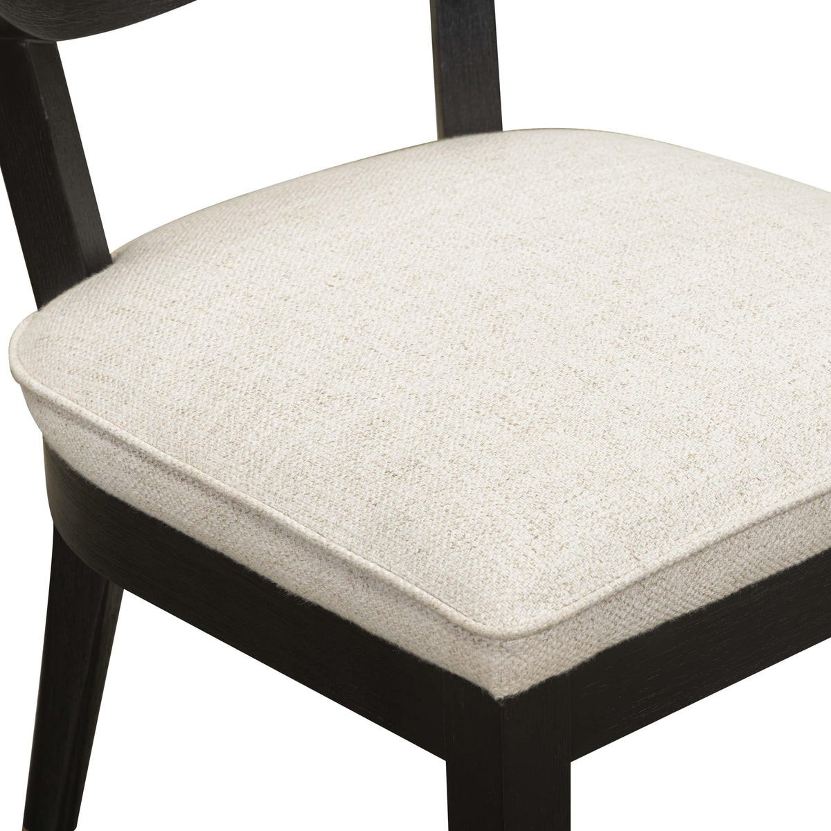 Cosette Black Dining Chair in Cream Performance Linen by TOV Furniture – photo 7 of 8