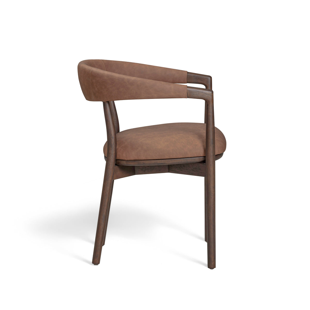 Vina Brown Performance Vegan Leather Dining Chair by TOV Furniture – photo 4 of 8
