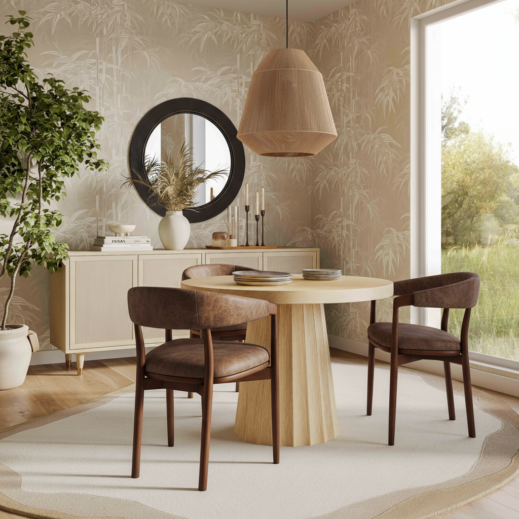 Vina Brown Performance Vegan Leather Dining Chair by TOV Furniture – photo 2 of 8