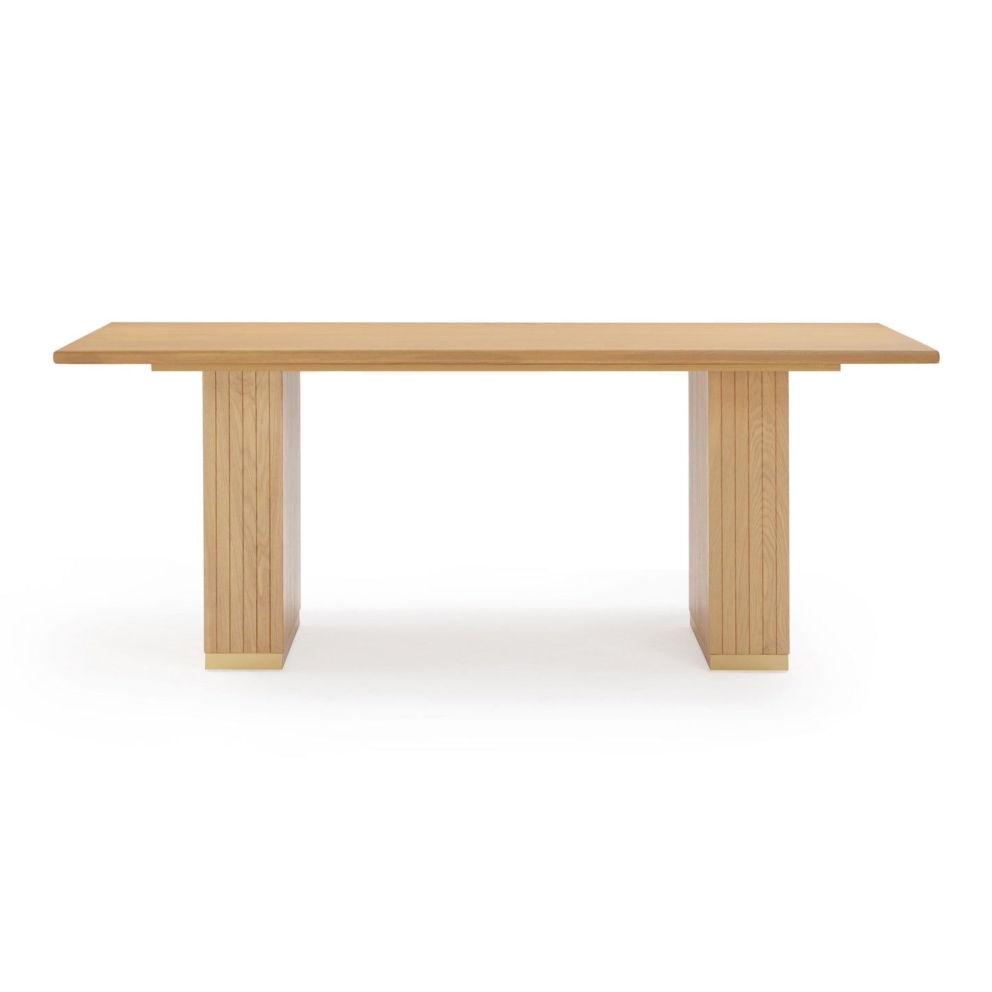 Chelsea 79" Natural Oak Wood Rectangular Dining Table Natural by Tov Furniture