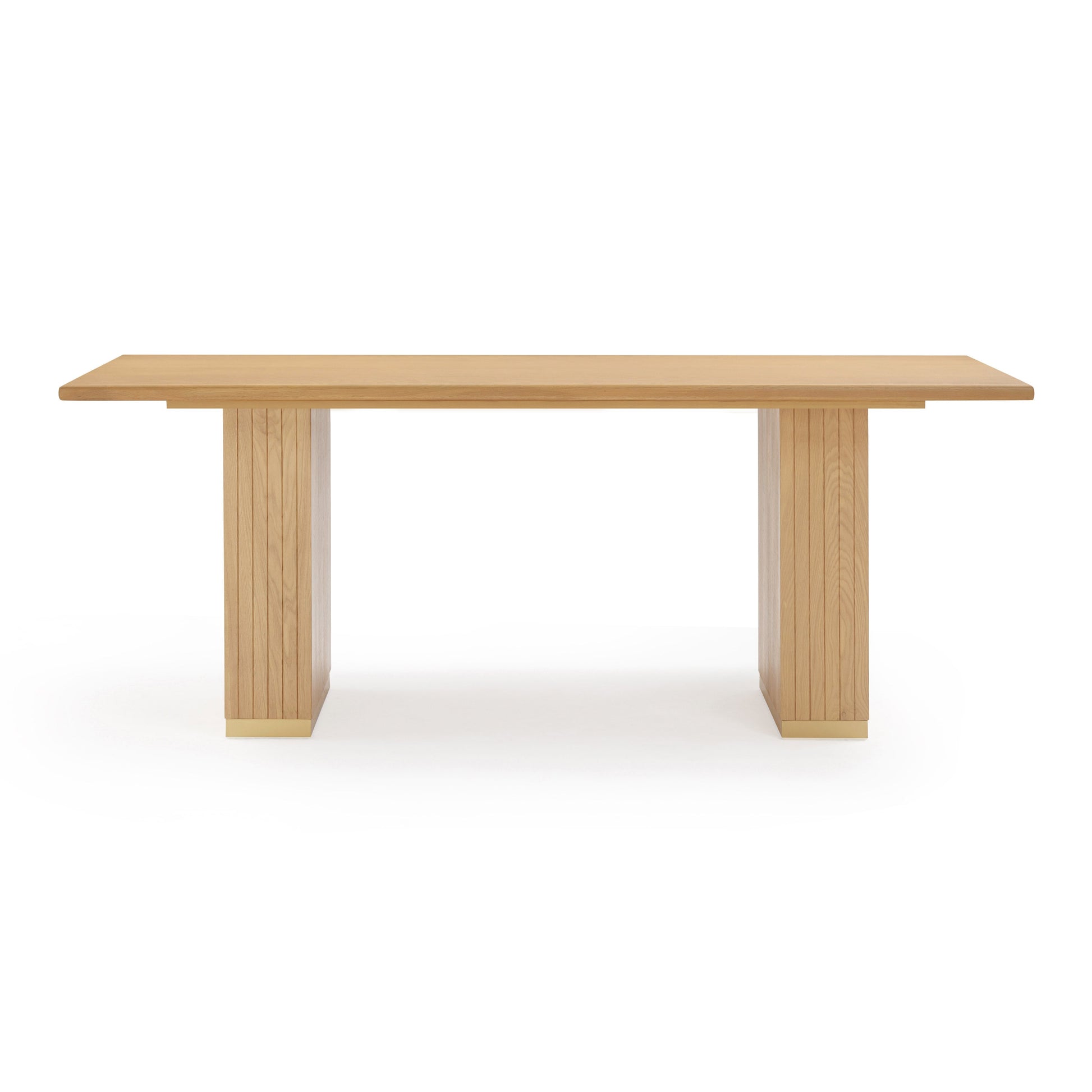 Chelsea 79" Natural Oak Wood Rectangular Dining Table Natural by Tov Furniture