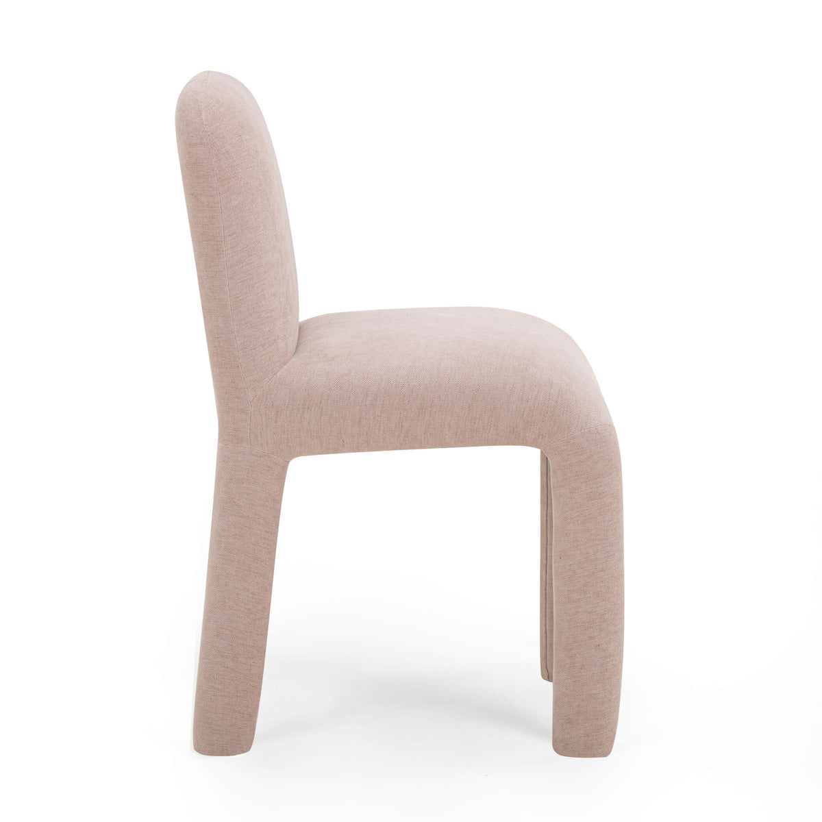 Georgia Light Pink Performance Chenille Dining Chair by TOV Furniture – photo 4 of 7