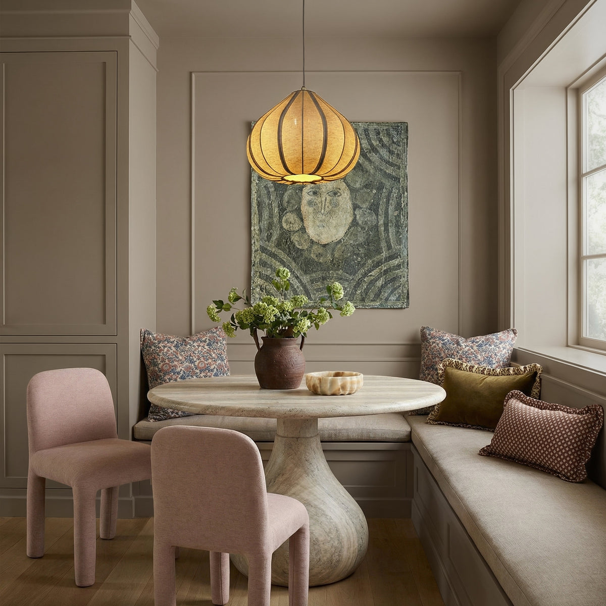 Georgia Light Pink Performance Chenille Dining Chair by TOV Furniture – photo 2 of 7