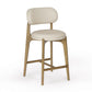 Carnation Cream Performance Vegan Leather Counter Stool by TOV D54576