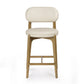 Carnation Cream Performance Vegan Leather Counter Stool by TOV D54576