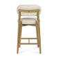 Carnation Cream Performance Vegan Leather Counter Stool by TOV D54576