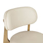 Carnation Cream Performance Vegan Leather Counter Stool by TOV D54576