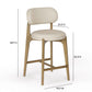 Carnation Cream Performance Vegan Leather Counter Stool by TOV D54576