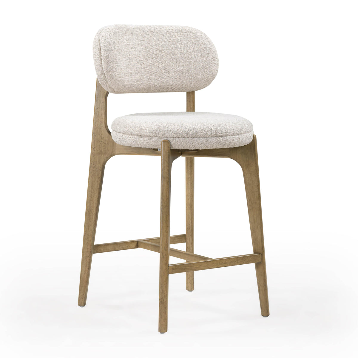 Carnation Cream Performance Fabric Counter Stool by TOV Furniture – photo 1 of 9