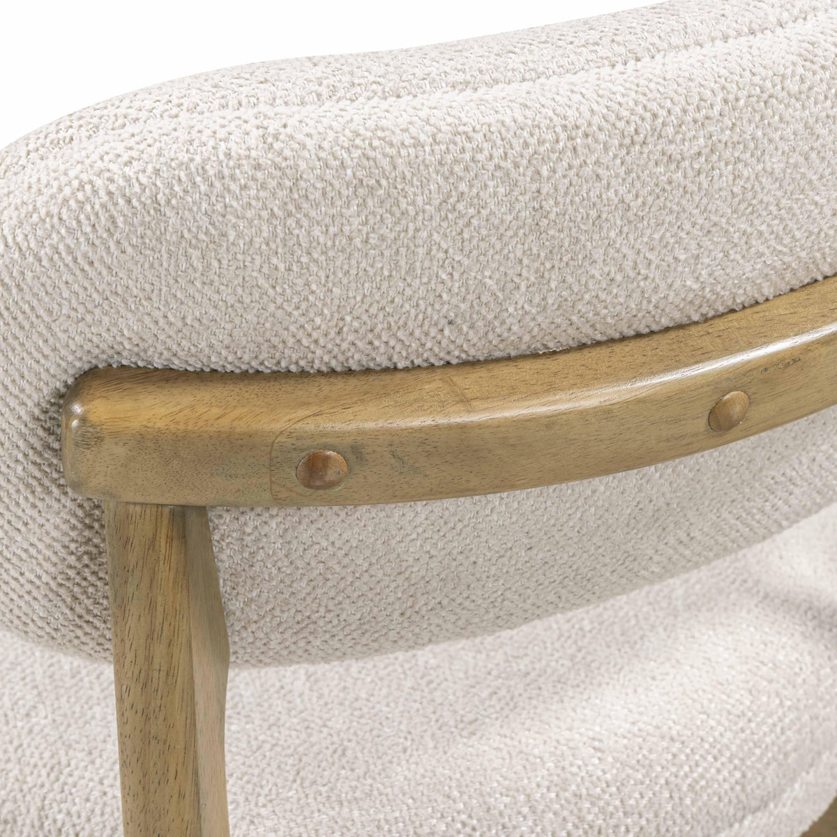Carnation Cream Performance Fabric Counter Stool by TOV Furniture – photo 5 of 9
