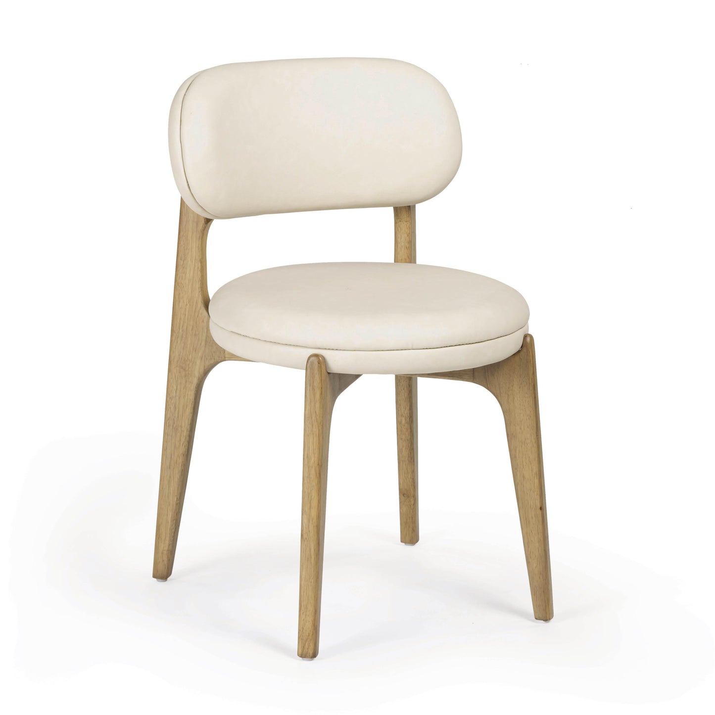 Carnation Cream Performance Vegan Leather Dining Chair Cream by Tov Furniture