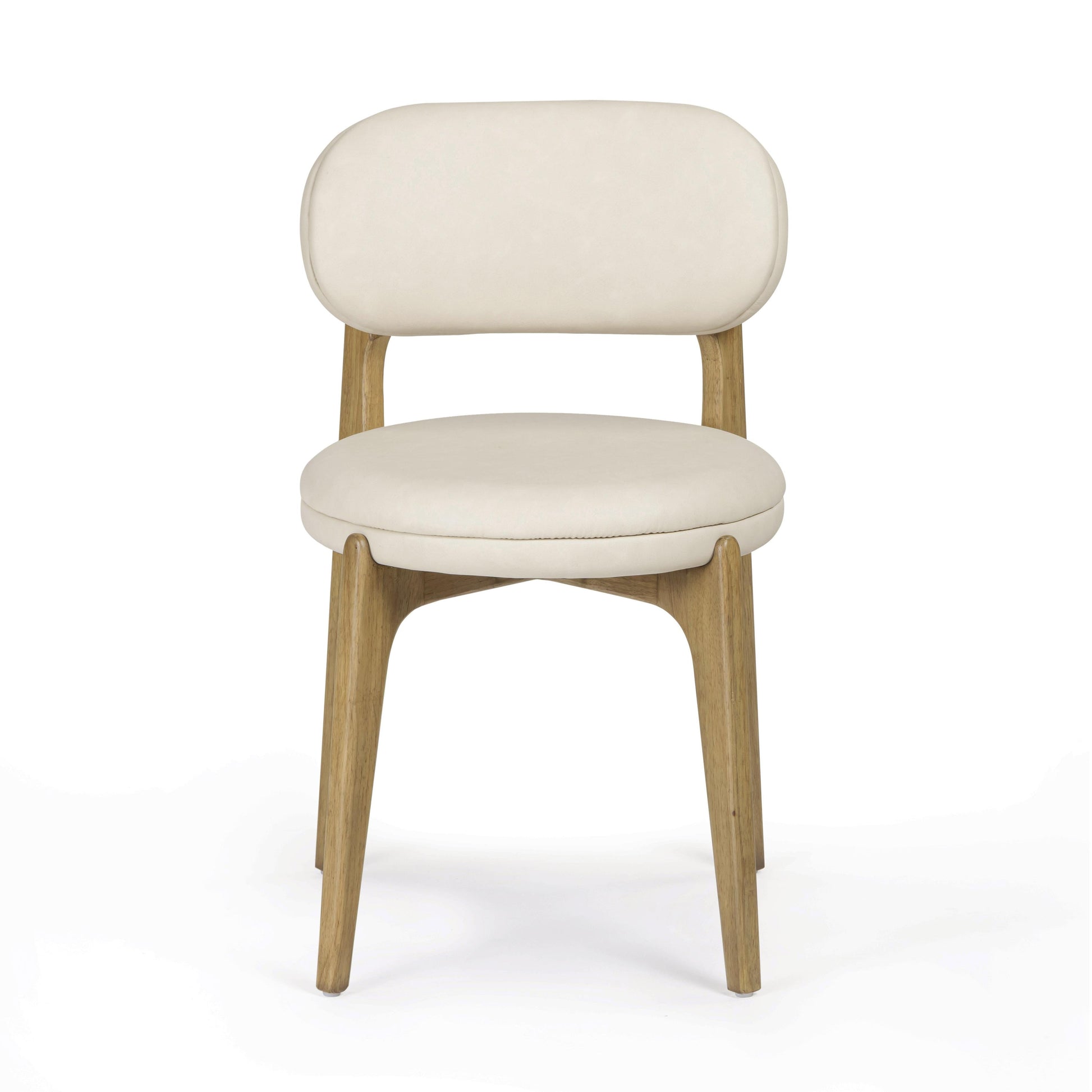 Carnation Cream Performance Vegan Leather Dining Chair Cream by Tov Furniture