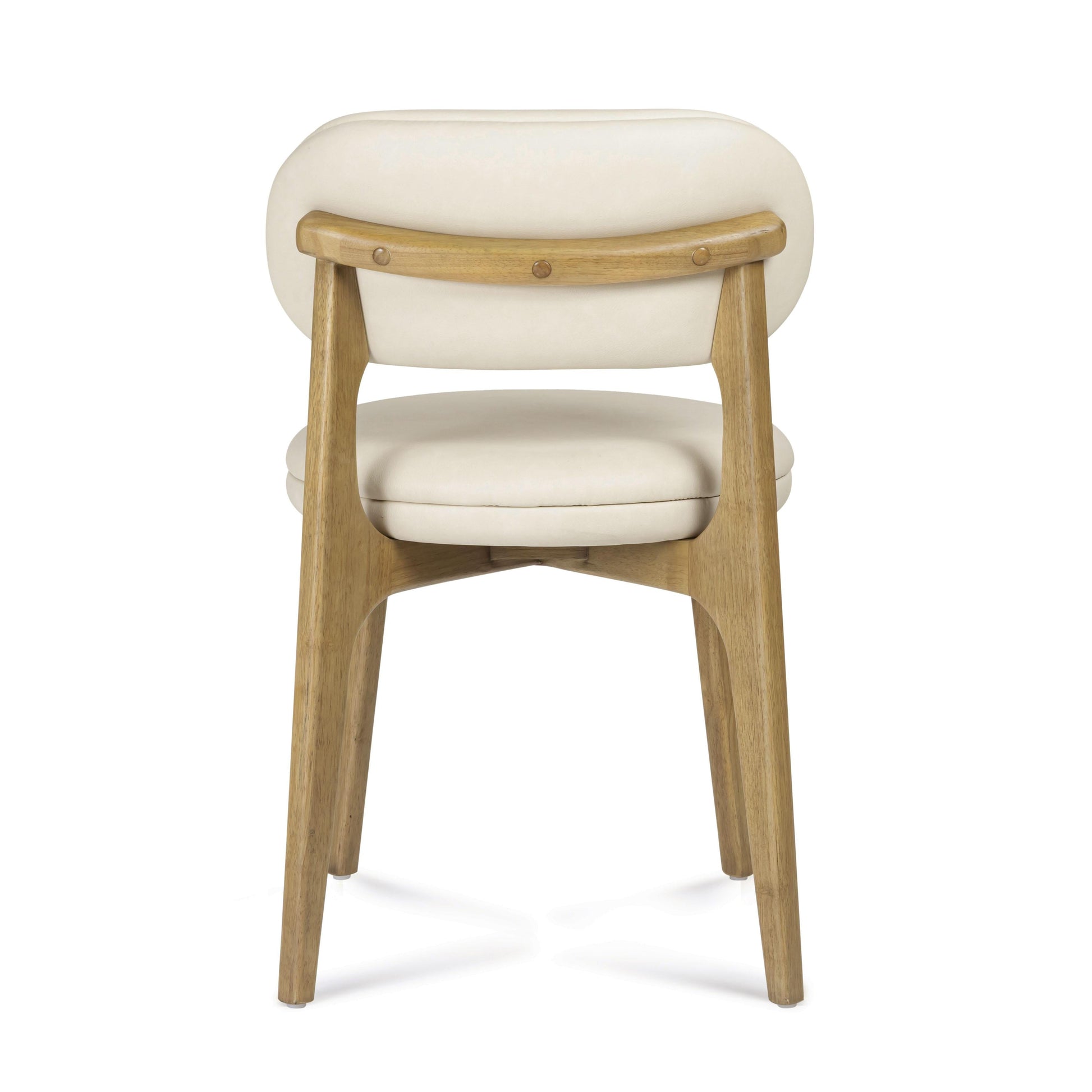 Carnation Cream Performance Vegan Leather Dining Chair Cream by Tov Furniture