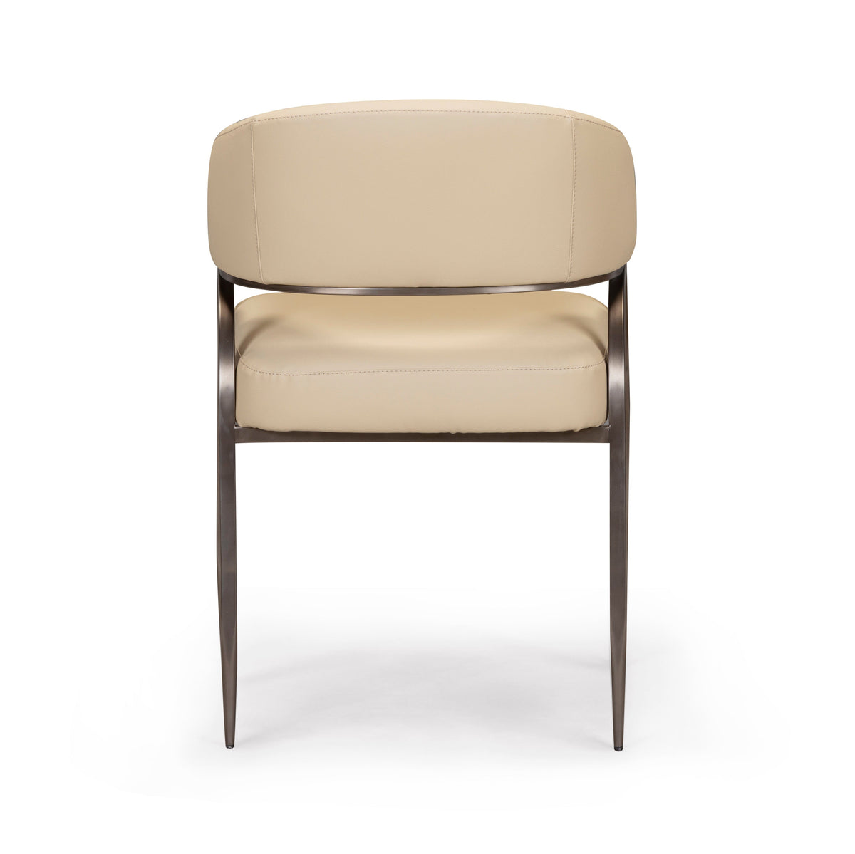 Tatum Taupe Performance Vegan Leather Dining Chair by TOV Furniture – photo 6 of 7