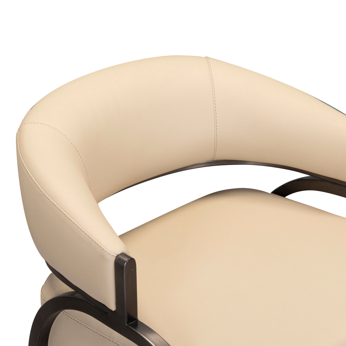 Tatum Taupe Performance Vegan Leather Counter Stool by TOV Furniture – photo 6 of 7
