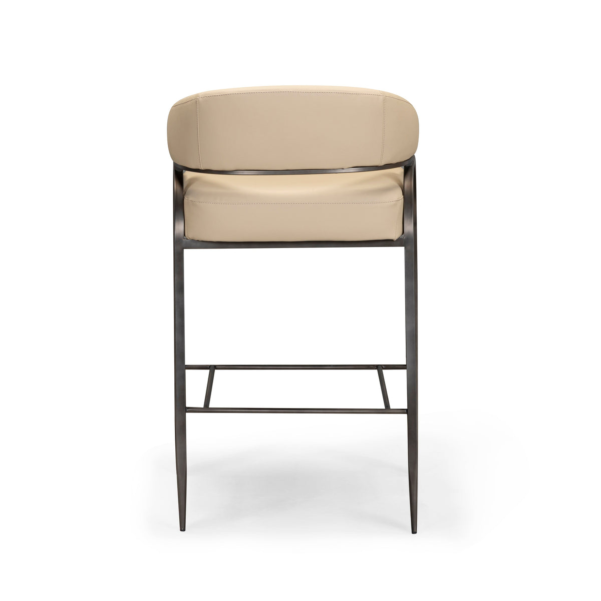 Tatum Taupe Performance Vegan Leather Counter Stool by TOV Furniture – photo 5 of 7