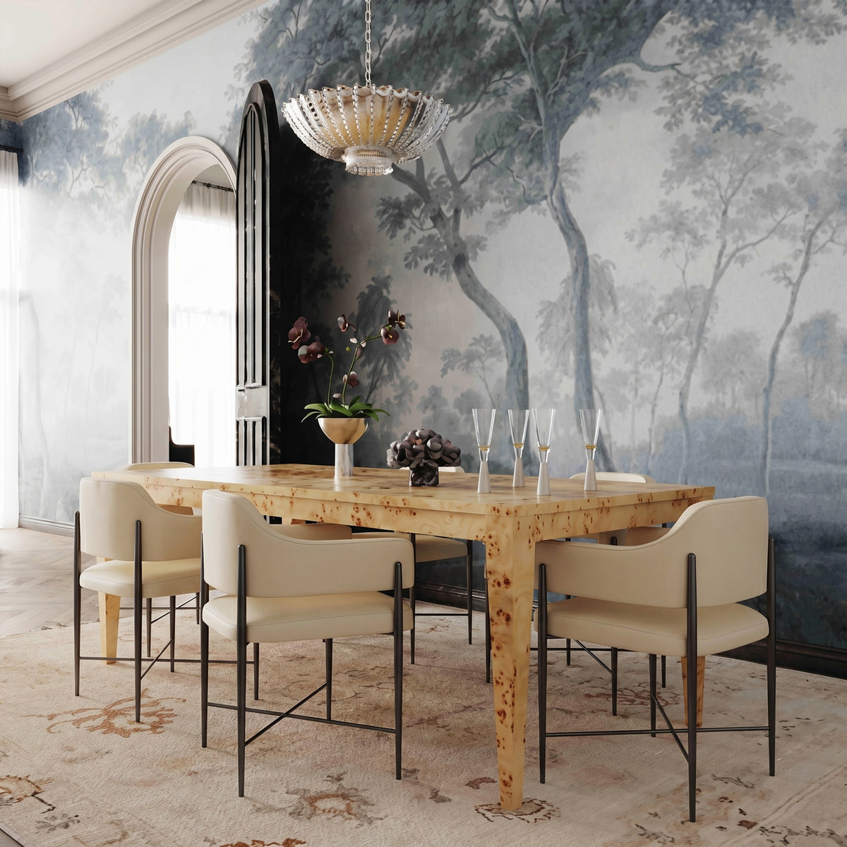 Sezanne Taupe Vegan Leather Dining Chair by TOV Furniture – photo 2 of 7