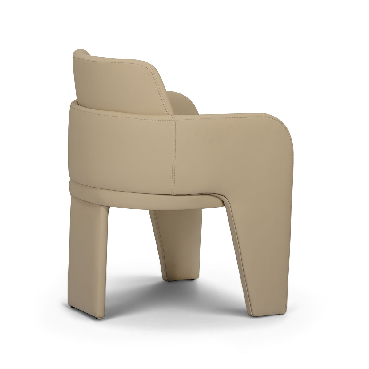 Leo Taupe Performance Vegan Leather Dining Chair by TOV Furniture – photo 4 of 5