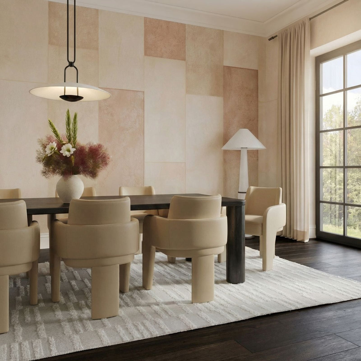 Leo Taupe Performance Vegan Leather Dining Chair by TOV Furniture – photo 2 of 5