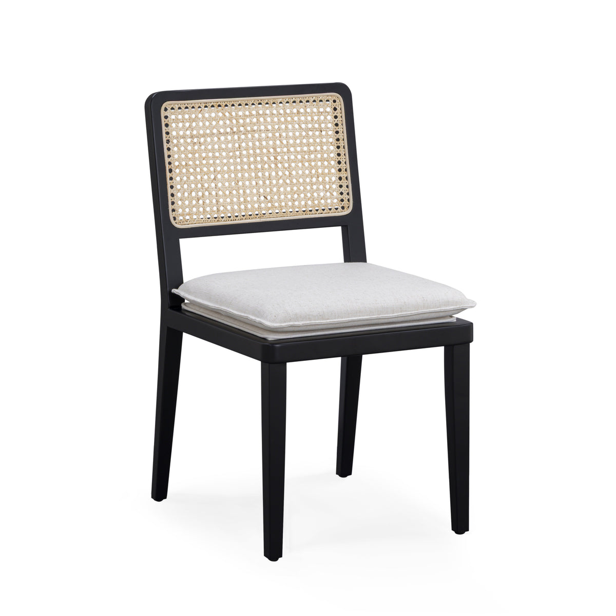 Tassina Cream Upcycled Performance Linen Dining Chair by TOV Furniture – photo 1 of 7
