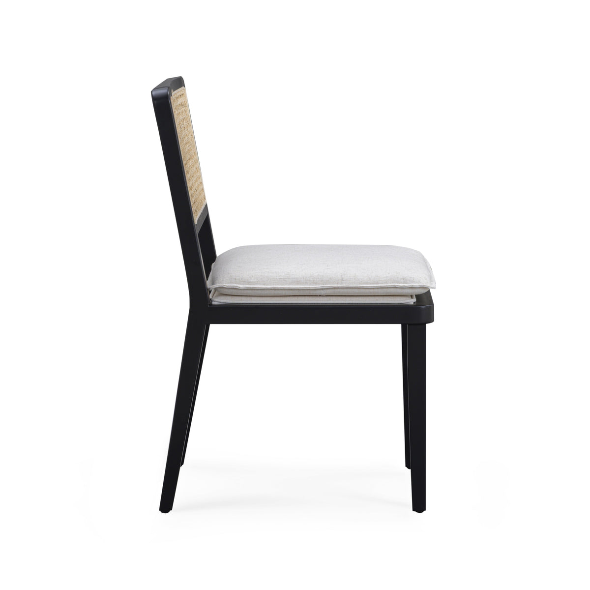 Tassina Cream Upcycled Performance Linen Dining Chair by TOV Furniture – photo 4 of 7