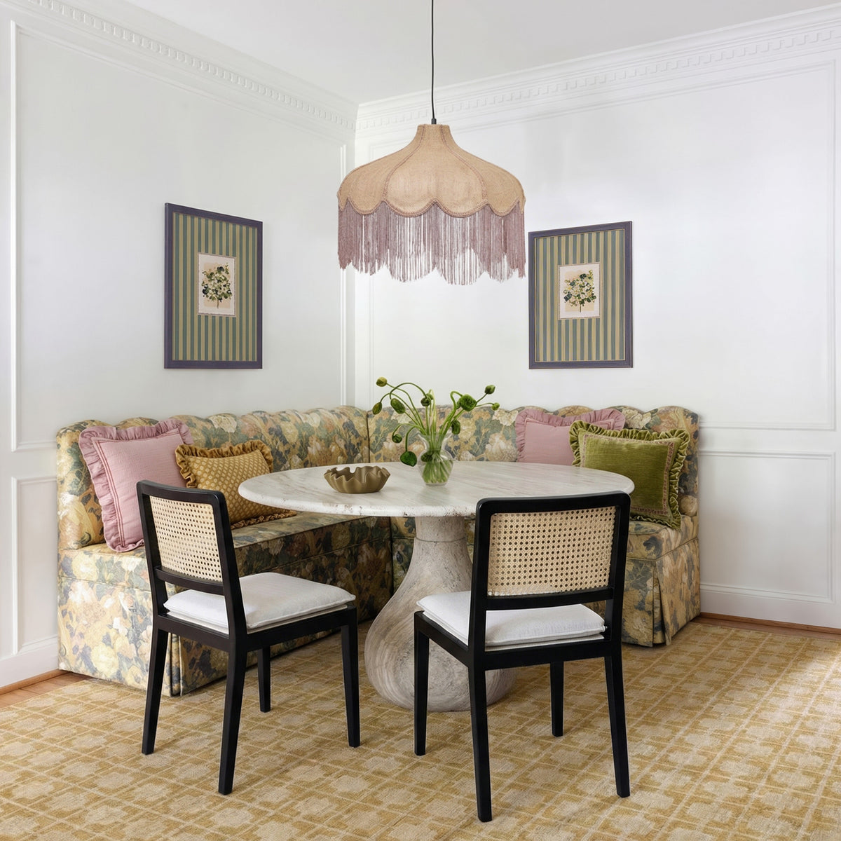 Tassina Cream Upcycled Performance Linen Dining Chair by TOV Furniture – photo 2 of 7
