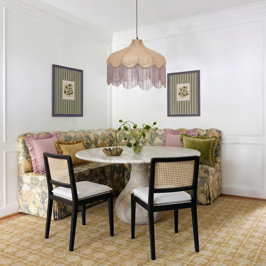 Tassina Cream Upcycled Performance Linen Dining Chair by TOV Furniture – photo 2 of 7