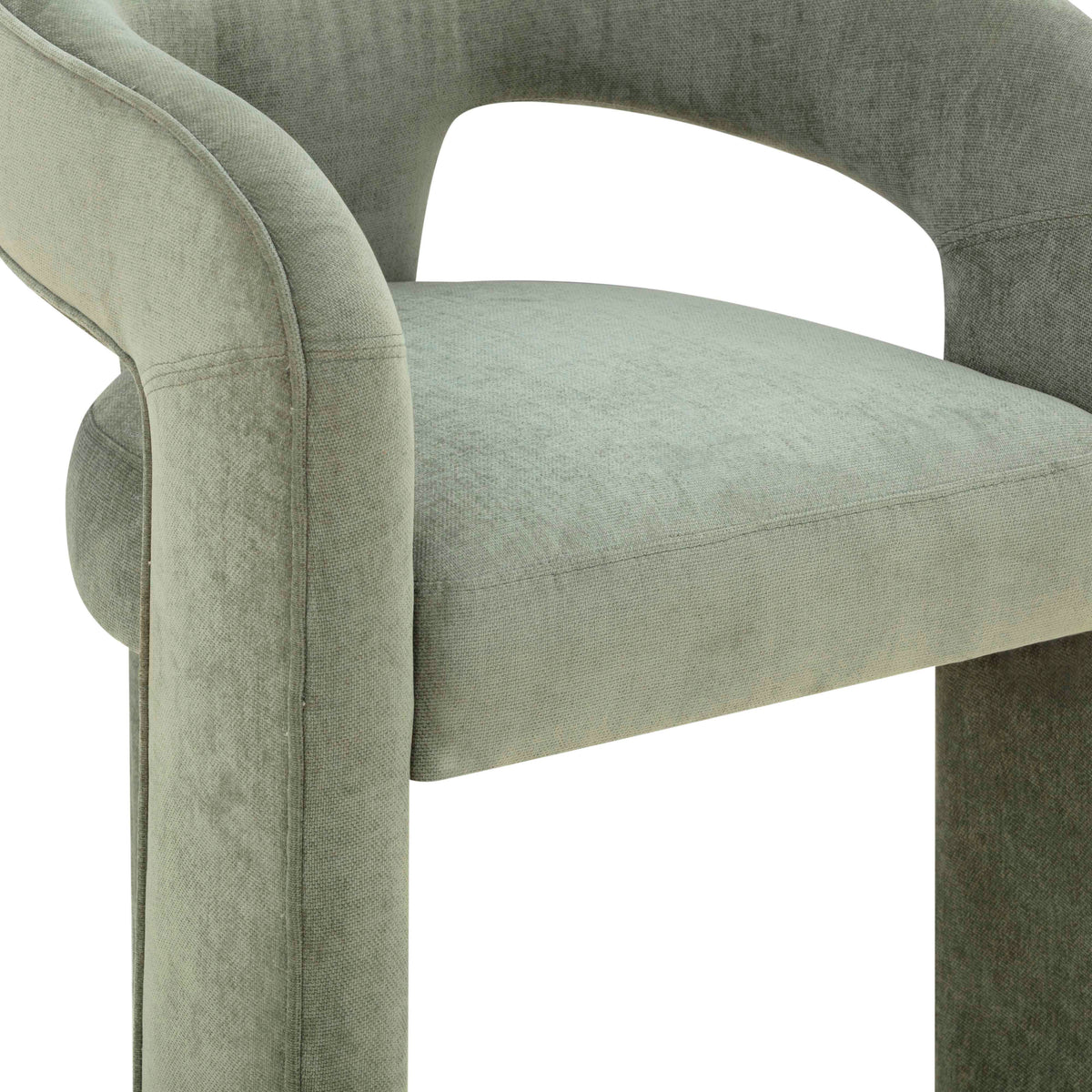 Malone Green Perfomance Fabric Dining Chair by TOV Furniture – photo 6 of 7