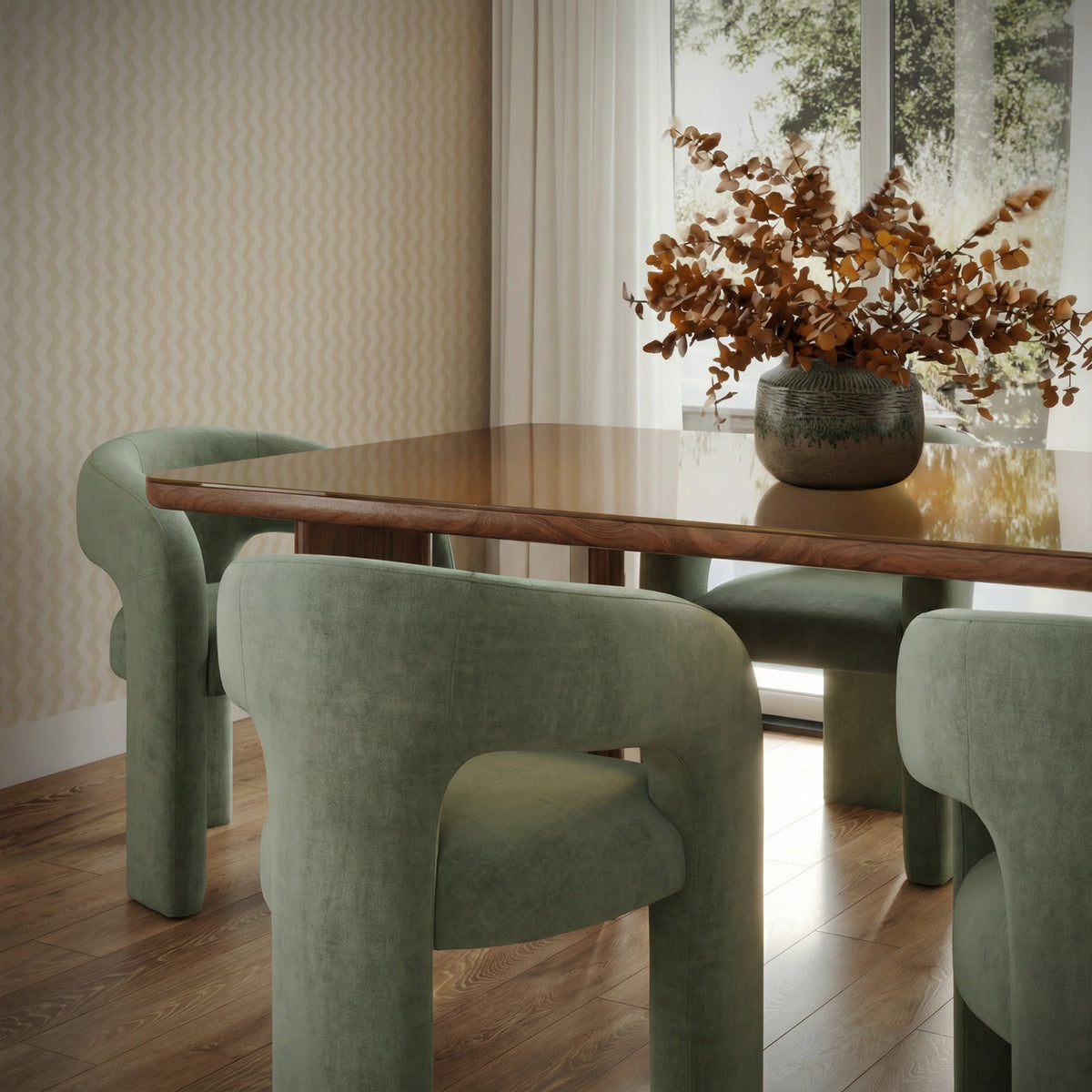 Malone Green Perfomance Fabric Dining Chair by TOV Furniture – photo 2 of 7