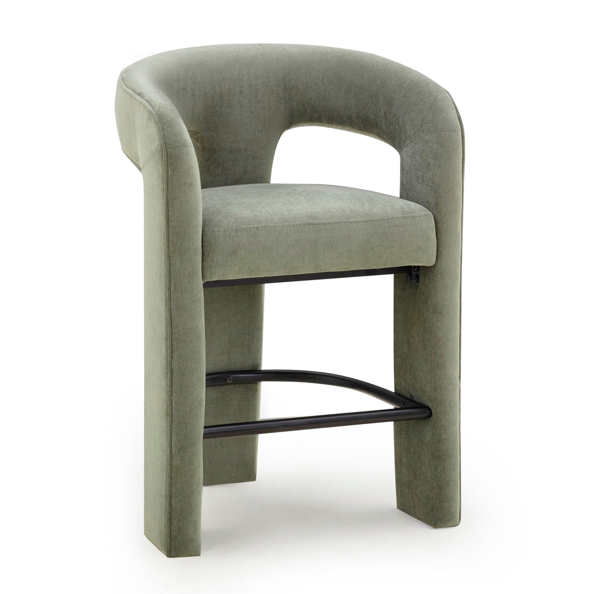 Malone Green Perfomance Fabric Counter Stool by TOV Furniture – photo 2 of 7