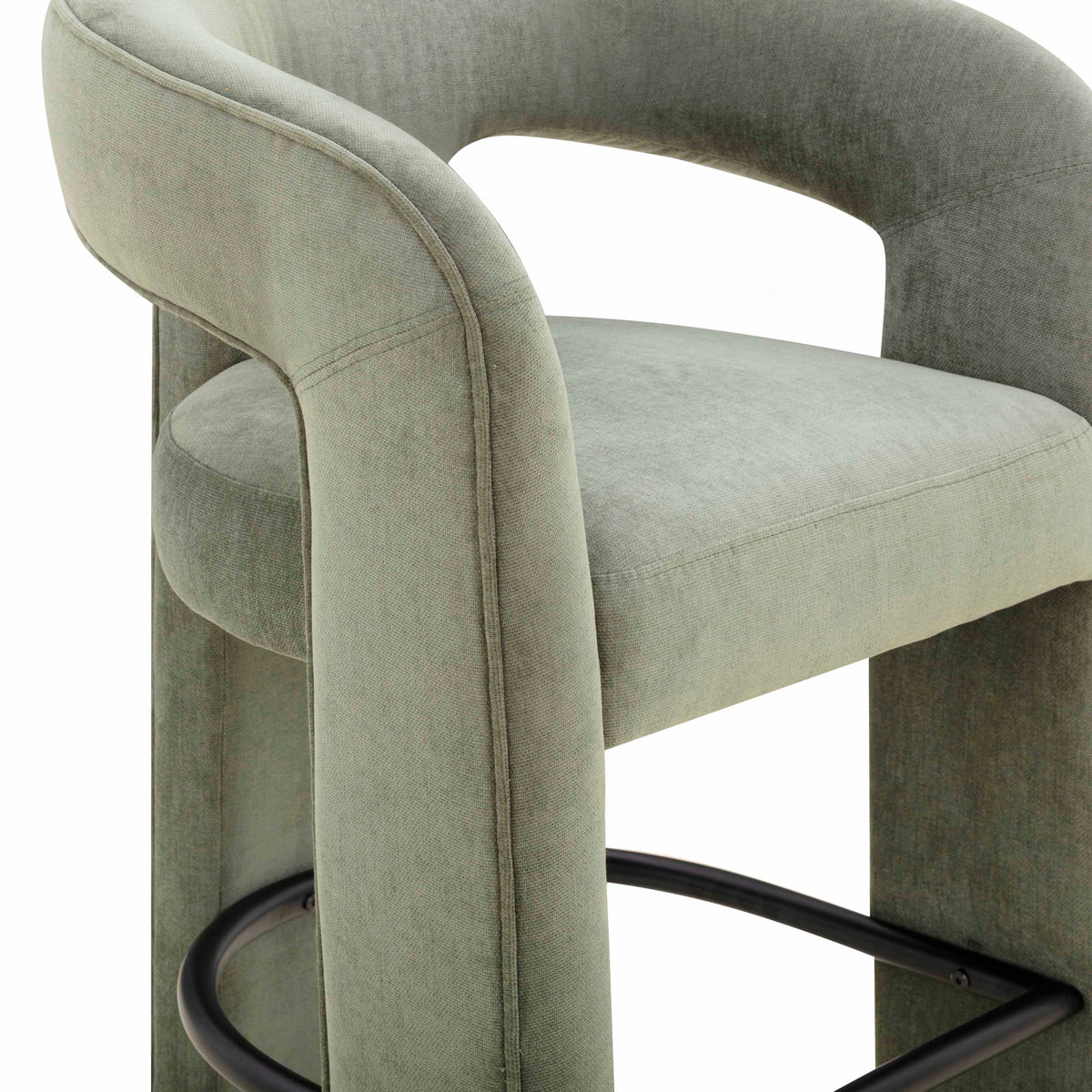 Malone Green Perfomance Fabric Counter Stool by TOV Furniture – photo 5 of 7