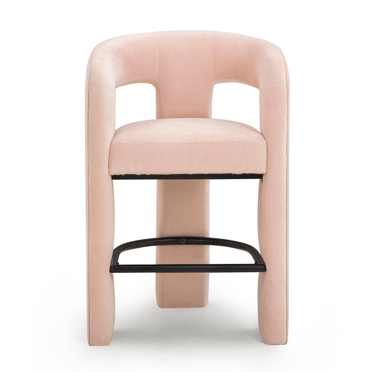 Malone Blush Perfomance Fabric Counter Stool by TOV Furniture – photo 1 of 7