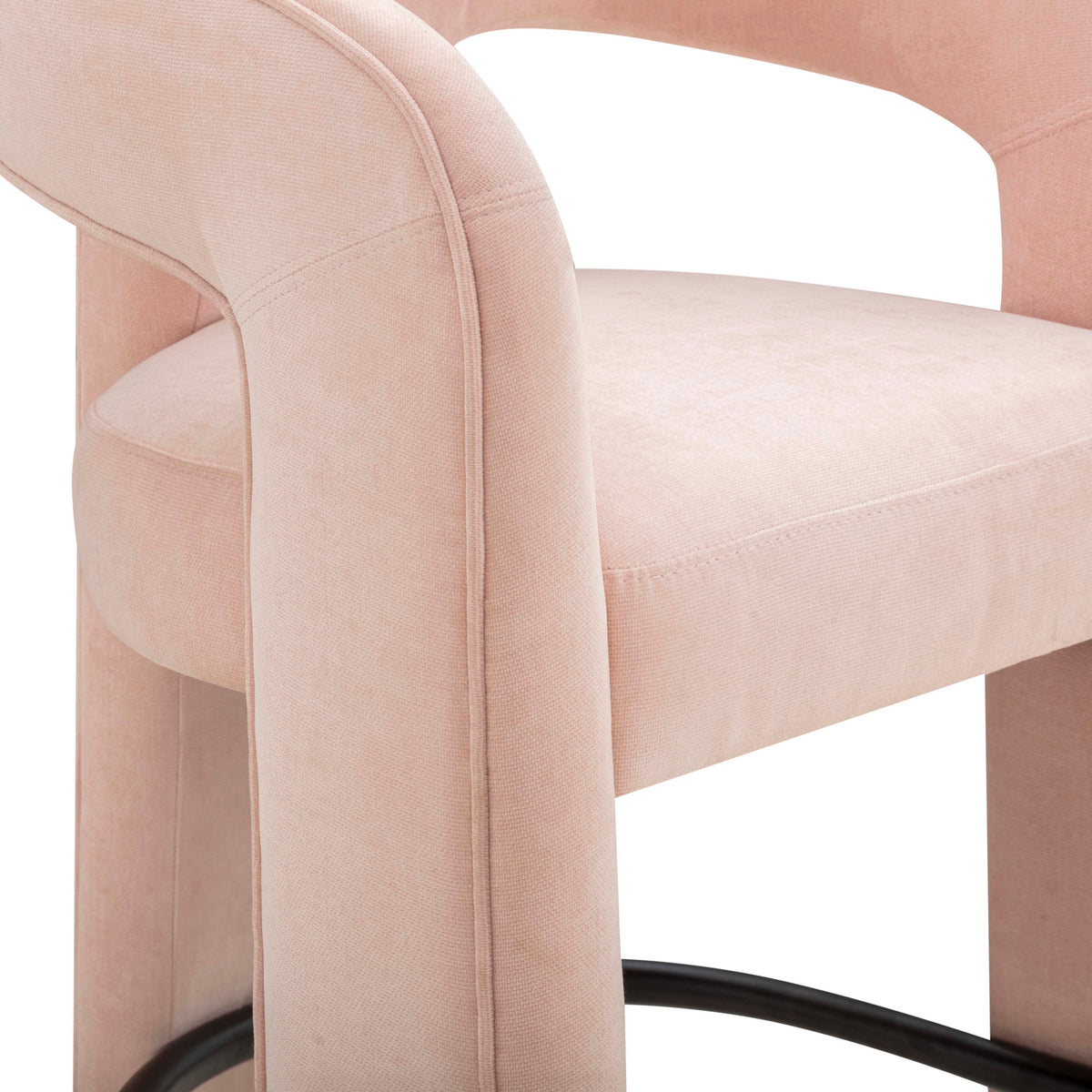 Malone Blush Perfomance Fabric Counter Stool by TOV Furniture – photo 6 of 7