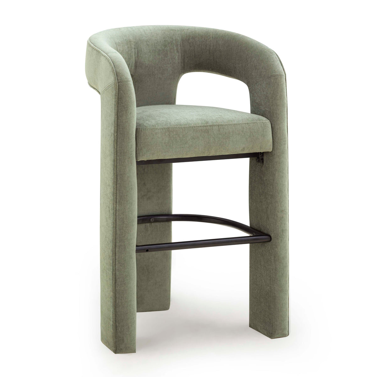 Malone Green Perfomance Fabric Bar Stool by TOV Furniture – photo 2 of 7