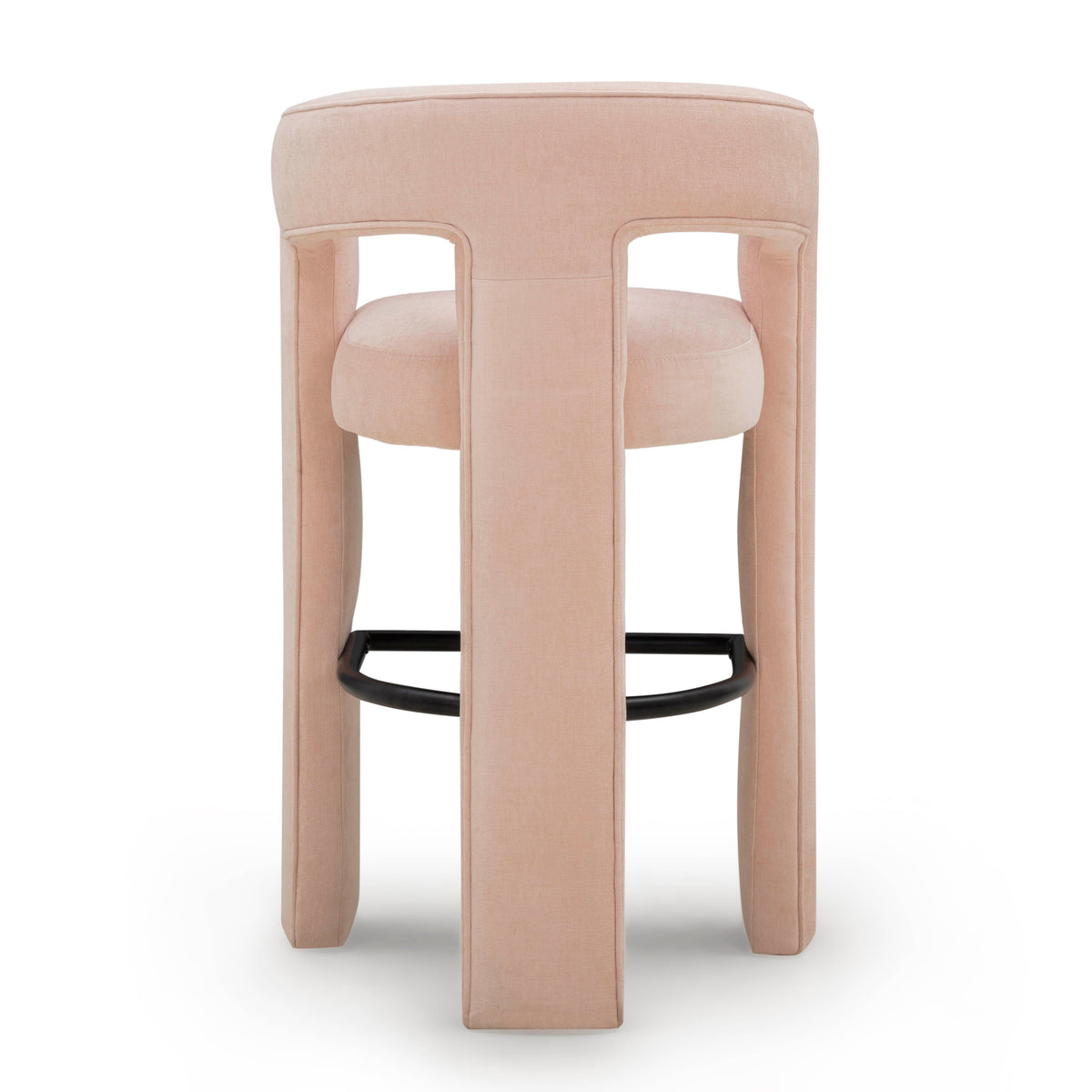 Malone Blush Perfomance Fabric Bar Stool by TOV Furniture – photo 5 of 8