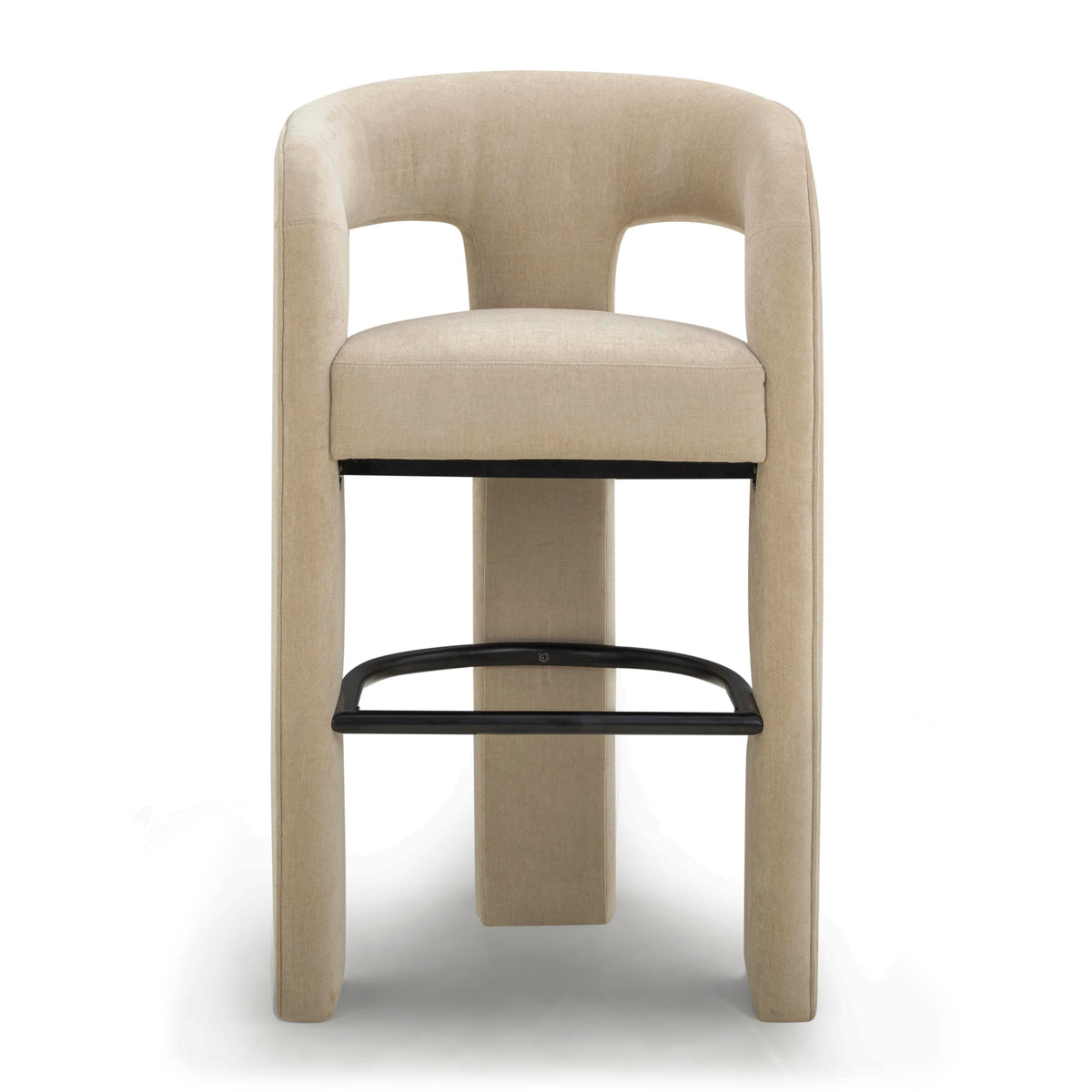 Malone Taupe Perfomance Fabric Bar Stool by TOV Furniture – photo 1 of 8