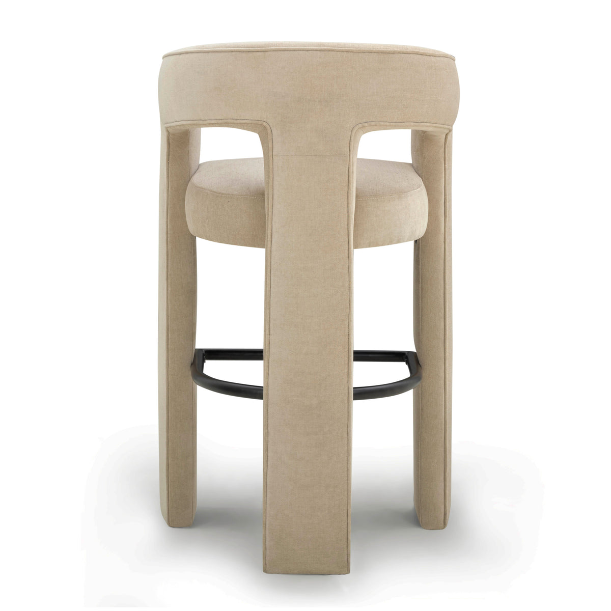 Malone Taupe Perfomance Fabric Bar Stool by TOV Furniture – photo 5 of 8