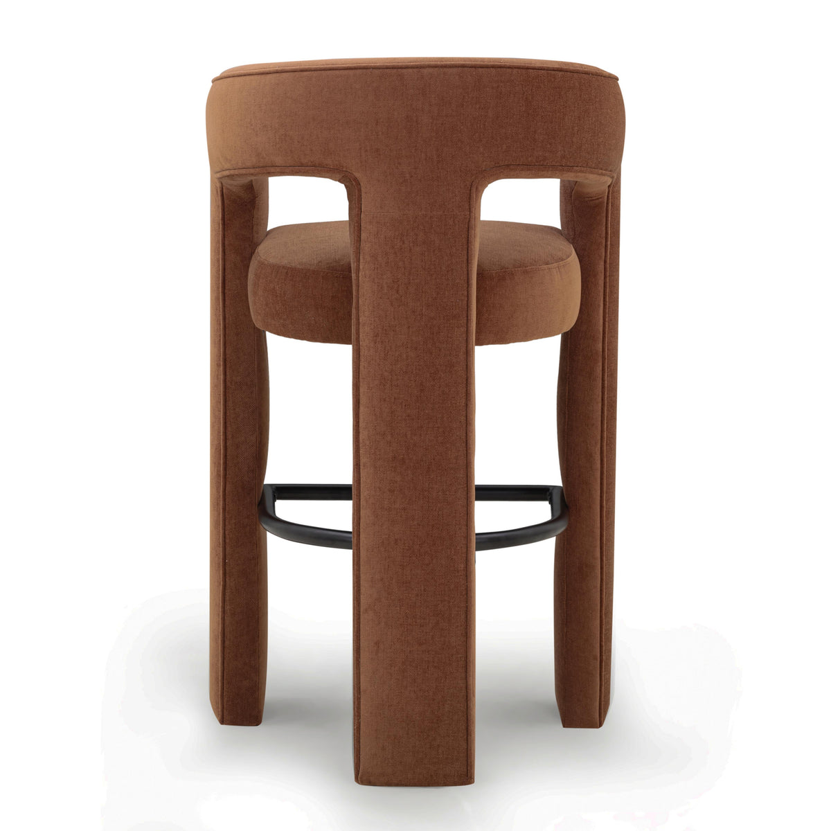 Malone Rust Red Perfomance Fabric Bar Stool by TOV Furniture – photo 5 of 8