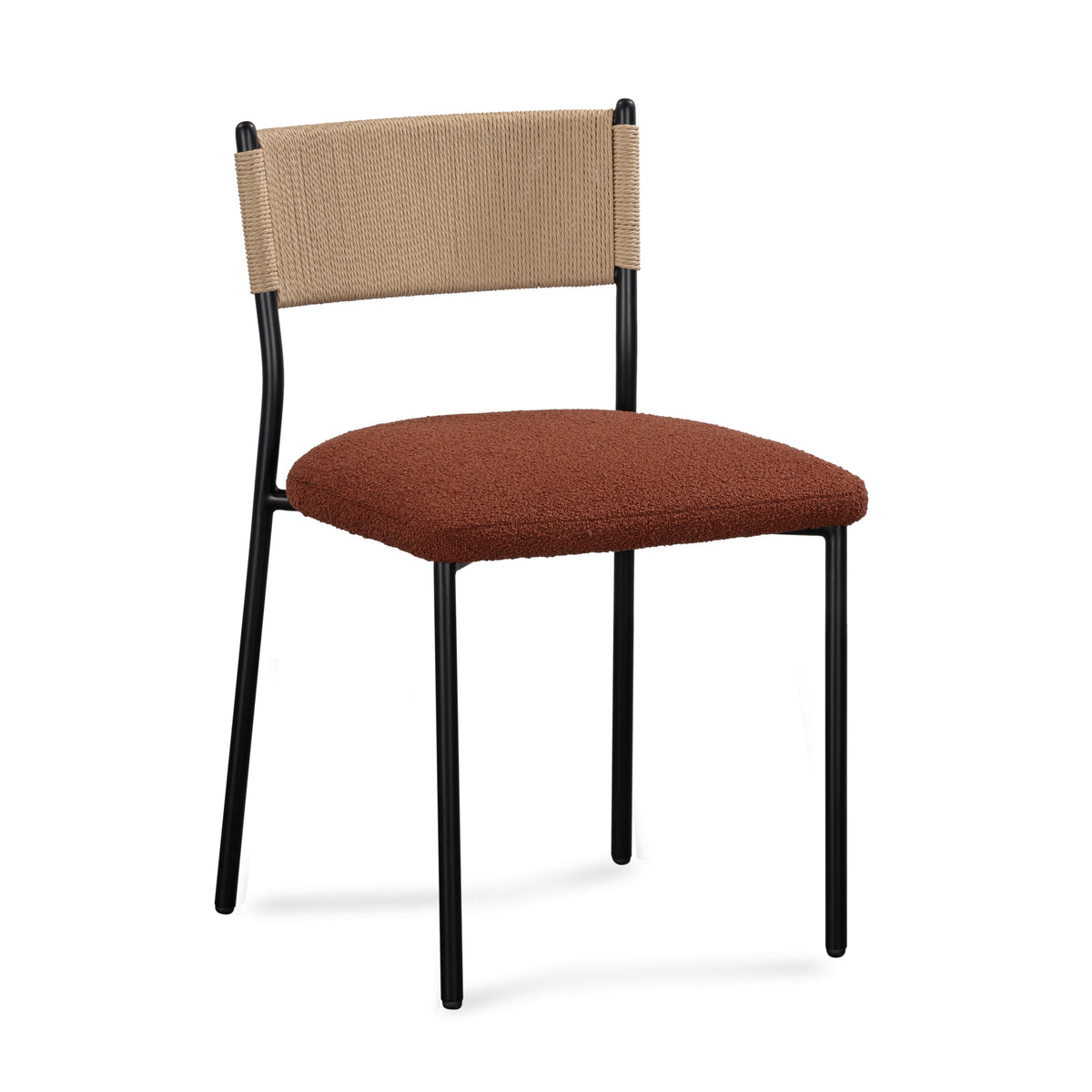 Celine Maroon Performance Boucle Dining Chair - Set of 2 by TOV Furniture – photo 3 of 8
